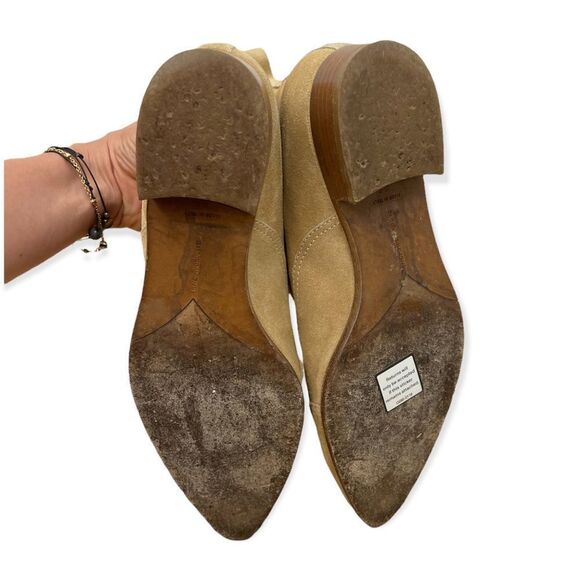 Tabitha Simmons Early Light Tan Suede Bootie - Picture 6 of 13